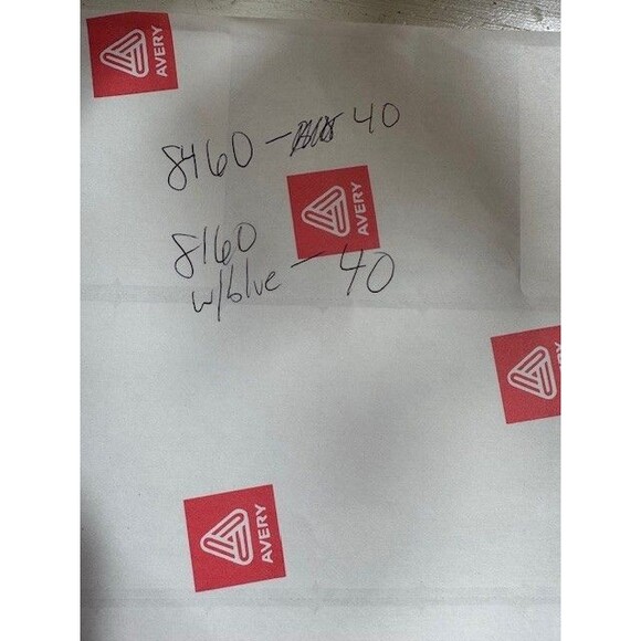 Avery 8460 & 8160 Address Labels 240 Labels 1" x 2 5/8" - Picture 9 of 9